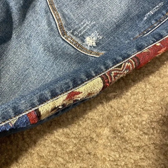 Judy Blue Jeans Western Print Mid Rise Relaxed Fit Straight Size 13/31 - Picture 11 of 11